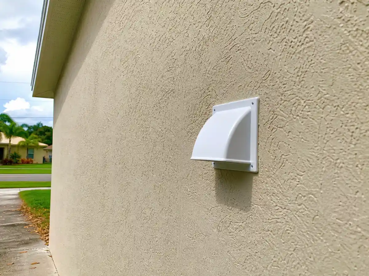 Clear dryer vent hood back in service — completed job in Jacksonville, FL